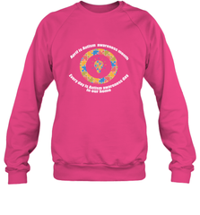 April is autism awareness month , Every day is Autism awareness day in our home AutismT shirt Crewneck Sweatshirt Crewneck Sweatshirt - belovedtshirt