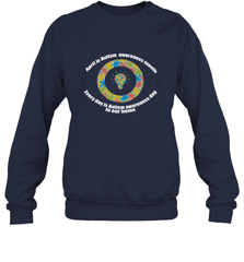 April is autism awareness month , Every day is Autism awareness day in our home AutismT shirt Crewneck Sweatshirt Crewneck Sweatshirt - belovedtshirt