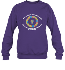 April is autism awareness month , Every day is Autism awareness day in our home AutismT shirt Crewneck Sweatshirt Crewneck Sweatshirt - belovedtshirt