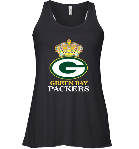NFL Green Bay Packers Logo Champion Crown Women's Racerback Tank Women's Racerback Tank / Black / XS Women's Racerback Tank - belovedtshirt