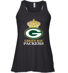 NFL Green Bay Packers Logo Champion Crown Women's Racerback Tank Women's Racerback Tank - belovedtshirt