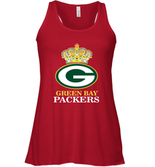 NFL Green Bay Packers Logo Champion Crown Women's Racerback Tank Women's Racerback Tank - belovedtshirt