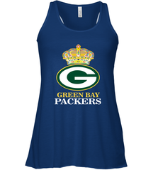 NFL Green Bay Packers Logo Champion Crown Women's Racerback Tank Women's Racerback Tank - belovedtshirt