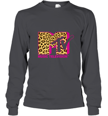 MTV Logo Leopard Print Long Sleeve T-Shirt Long Sleeve T-Shirt - belovedtshirt