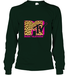 MTV Logo Leopard Print Long Sleeve T-Shirt Long Sleeve T-Shirt - belovedtshirt