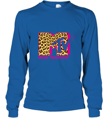 MTV Logo Leopard Print Long Sleeve T-Shirt Long Sleeve T-Shirt - belovedtshirt