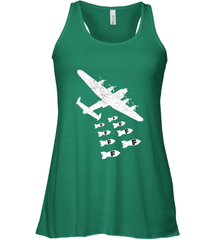 Christmas Gift Idea Bomber Dropping F Bombs Funny Women's Racerback Tank Women's Racerback Tank - belovedtshirt