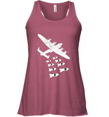 Christmas Gift Idea Bomber Dropping F Bombs Funny Women's Racerback Tank Women's Racerback Tank - belovedtshirt