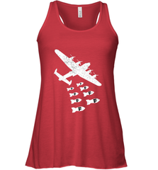 Christmas Gift Idea Bomber Dropping F Bombs Funny Women's Racerback Tank Women's Racerback Tank - belovedtshirt