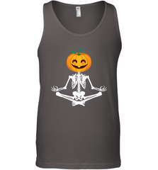 Halloween Yoga Zen Meditation Pumpkin skeleton Gift idea Men's Tank Top Men's Tank Top - belovedtshirt