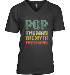 Pop The Man The Myth The Legend Father's Day Men's V-Neck