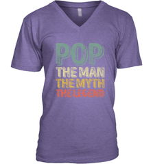 Pop The Man The Myth The Legend Father's Day Men's V-Neck Men's V-Neck - belovedtshirt