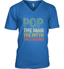 Pop The Man The Myth The Legend Father's Day Men's V-Neck Men's V-Neck - belovedtshirt