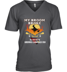 Broom Broke So I Became an Arizona Cardinals Fan  NFL Halloween Costume Men's V-Neck Men's V-Neck - belovedtshirt