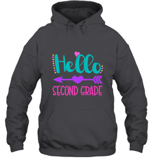 Hello Second Grade 2nd Grade Teachers Students Gift Hooded Sweatshirt Hooded Sweatshirt - belovedtshirt