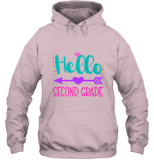 Hello Second Grade 2nd Grade Teachers Students Gift Hooded Sweatshirt Hooded Sweatshirt - belovedtshirt