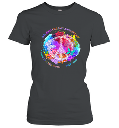 Woodstocks 50th Anniversary Peace Love tee Women's T-Shirt