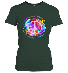Woodstocks 50th Anniversary Peace Love tee Women's T-Shirt Women's T-Shirt - belovedtshirt