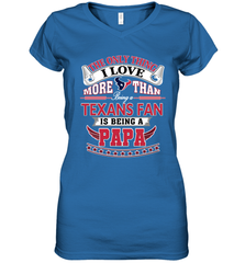 NFL The Only Thing I Love More Than Being A Houston Texans Fan Is Being A Papa Football Women's V-Neck T-Shirt Women's V-Neck T-Shirt - belovedtshirt
