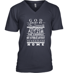 A shirt about Autism Men's V-Neck