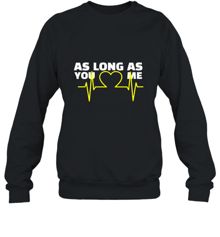 Back boys Again As Long As You Love Me Crewneck Sweatshirt Crewneck Sweatshirt / Black / S Crewneck Sweatshirt - belovedtshirt