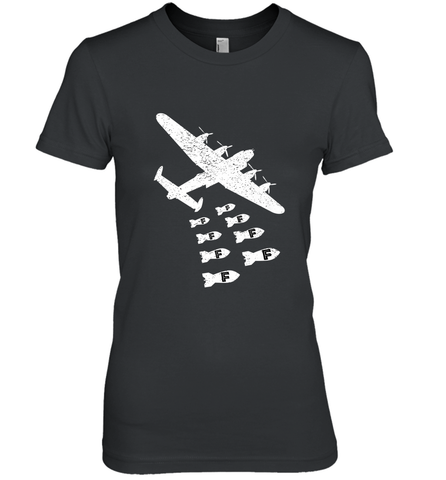 Christmas Gift Idea Bomber Dropping F Bombs Funny Women's Premium T-Shirt Women's Premium T-Shirt / Black / XS Women's Premium T-Shirt - belovedtshirt