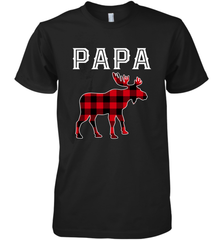 Papa Moose Red Plaid Christmas Pajama Men's Premium T-Shirt Men's Premium T-Shirt - belovedtshirt
