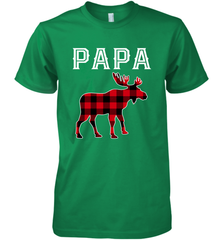 Papa Moose Red Plaid Christmas Pajama Men's Premium T-Shirt Men's Premium T-Shirt - belovedtshirt