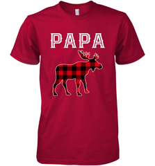 Papa Moose Red Plaid Christmas Pajama Men's Premium T-Shirt Men's Premium T-Shirt - belovedtshirt