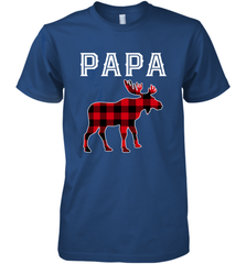 Papa Moose Red Plaid Christmas Pajama Men's Premium T-Shirt Men's Premium T-Shirt - belovedtshirt