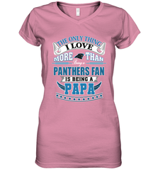 NFL The Only Thing I Love More Than Being A Carolina Panthers Fan Is Being A Papa Football Women's V-Neck T-Shirt Women's V-Neck T-Shirt - belovedtshirt