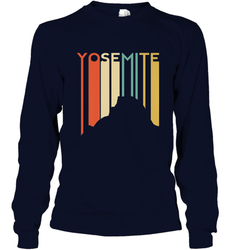 Yosemite National Park Retro Half Dome El Capitan Cali Long Sleeve T-Shirt