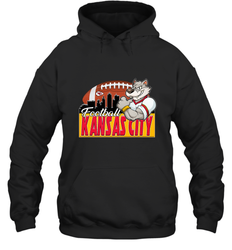 NFL Kansas City Football Logo Skyline Cityscape Hooded Sweatshirt
