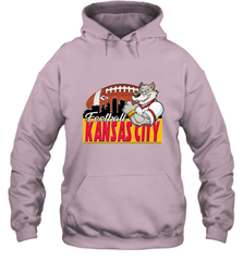 NFL Kansas City Football Logo Skyline Cityscape Hooded Sweatshirt Hooded Sweatshirt - belovedtshirt