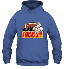 NFL Kansas City Football Logo Skyline Cityscape Hooded Sweatshirt Hooded Sweatshirt - belovedtshirt