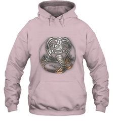 Cobra Kai Rusted Steel Snake Logo Hooded Sweatshirt Hooded Sweatshirt - belovedtshirt