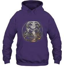 Cobra Kai Rusted Steel Snake Logo Hooded Sweatshirt Hooded Sweatshirt - belovedtshirt