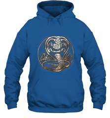 Cobra Kai Rusted Steel Snake Logo Hooded Sweatshirt Hooded Sweatshirt - belovedtshirt