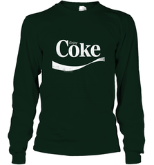 Coca Cola Vintage Enjoy Coke White Logo Long Sleeve T-Shirt Long Sleeve T-Shirt - belovedtshirt