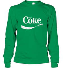 Coca Cola Vintage Enjoy Coke White Logo Long Sleeve T-Shirt Long Sleeve T-Shirt - belovedtshirt