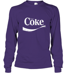 Coca Cola Vintage Enjoy Coke White Logo Long Sleeve T-Shirt Long Sleeve T-Shirt - belovedtshirt