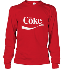 Coca Cola Vintage Enjoy Coke White Logo Long Sleeve T-Shirt Long Sleeve T-Shirt - belovedtshirt
