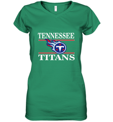 NFL Tennessee Titans Logo Champion Women's V-Neck T-Shirt Women's V-Neck T-Shirt - belovedtshirt