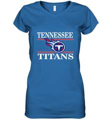 NFL Tennessee Titans Logo Champion Women's V-Neck T-Shirt Women's V-Neck T-Shirt - belovedtshirt