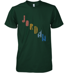 Vintage Jordan t shirt with Skyscarper Jordan Men's Premium T-Shirt Men's Premium T-Shirt - belovedtshirt