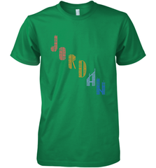 Vintage Jordan t shirt with Skyscarper Jordan Men's Premium T-Shirt Men's Premium T-Shirt - belovedtshirt