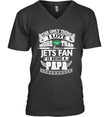 NFL The Only Thing I Love More Than Being A New York Jets Fan Is Being A Papa Football Men's V-Neck Men's V-Neck - belovedtshirt