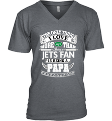 NFL The Only Thing I Love More Than Being A New York Jets Fan Is Being A Papa Football Men's V-Neck Men's V-Neck - belovedtshirt
