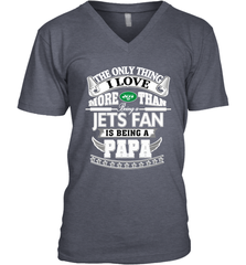 NFL The Only Thing I Love More Than Being A New York Jets Fan Is Being A Papa Football Men's V-Neck Men's V-Neck - belovedtshirt