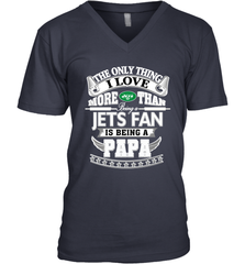 NFL The Only Thing I Love More Than Being A New York Jets Fan Is Being A Papa Football Men's V-Neck Men's V-Neck - belovedtshirt